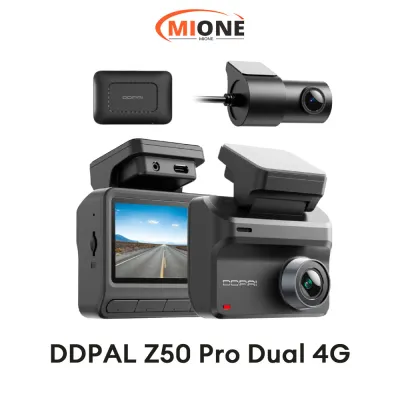 DDPAI Z50 Pro 4K UHD Dual Wi-Fi6 5GHZ ADAS Super NightVisin Dash Cam with 4G Connectivity GPS