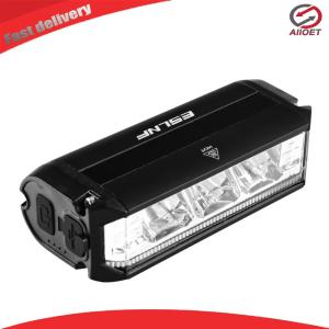 【Alloet】 Bicycle Flashlight Aluminium Alloy Bicycle Headlight High Brightness Type-C USB Rechargeable Riding Lighting Warning