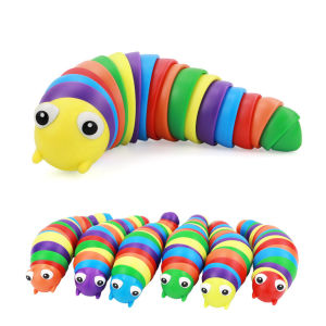 KFL Baby Toy Rainbow Twisting Caterpillar Decompression Toy Fidget Toy Baby Toy Finger Slug Tik Tok Hot 毛毛虫