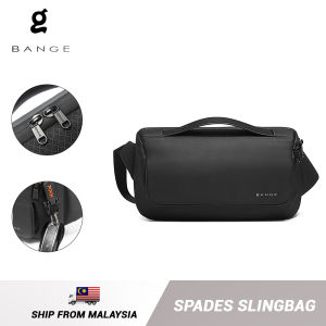 Bange Spades Shoulder Bag Crossbody Bag Men s Sling Bag Beg Lelaki Multi Compartment Travel Water-Resistant