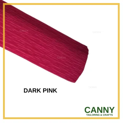 HARD CREPE PAPER ROLL FOR FLOWER MAKING / WRAPPING / KERTAS CREPE UNTUK BUAT BUNGA (50CM X 2.5YARDS)