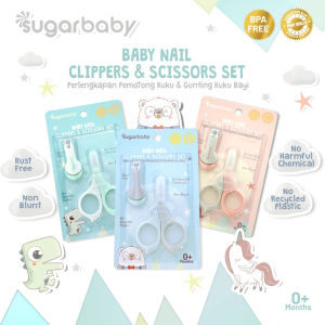 Sugar baby 4in1 Baby Nail & Hair Kits (Perlengkapan Perawatan Kuku & Rambut Bayi)/ Sugarbaby nail kit