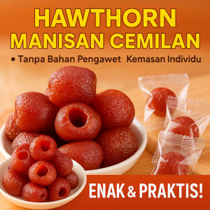 【COD/Pengiriman 24 Jam】 Manisan Hawthorn 250g Hawthorn Berry Tanpa Biji Tanpa Tambahan Pengawet Camilan Asam Halal Buah Hawthorn Kering Halal Buah Sejenis Semak