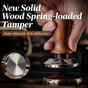 Espresso Coffee Press Tamper Stainless Steel Distributor Leveler Tools Dual Calibrated Spring