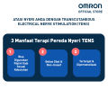 Omron HV-F710-MCAP Knee TENS Massager Alat Pijat Terapi Lutut. 