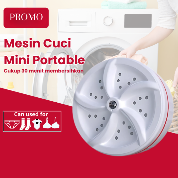 Mesin Cuci Mini Portable Washing Machine Ultrasonic