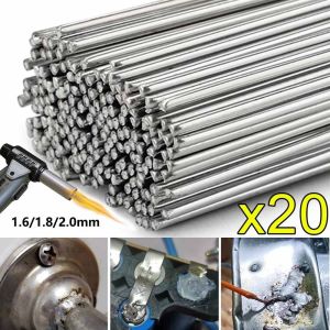 PAGEBDS 20pcs Aluminum Flux Cored Welding Rod Low Temperature Easy Melt Weld Bar 1.6mm/1.8mm/2mm No Need Solder Powder Welding Sticks Solder