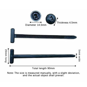 💕 Store opening 💕 20-300PCS Nylon Cable Tie Buckle Universal Car Trunk Engine Guard Panel Wire Management Secure Replacement Clip