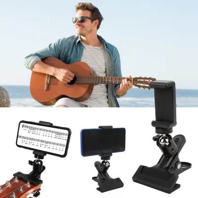 Bass Phone Clip Rotated 360° Guitar Head Phone Holder Phone Holder for Musicians for Your Friends