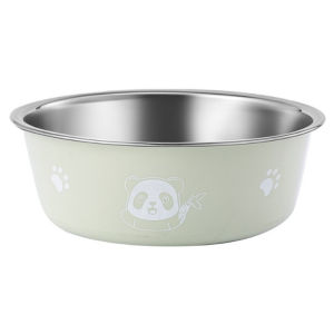 SKISOPGO Stainless Steel Pet Dog Cat Bowl Non-slip Anti Flipping Food Bowl Water Feeders