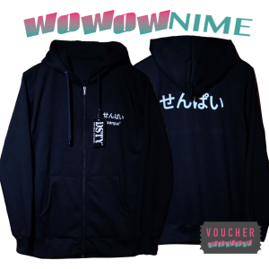 Jaket Hoodie Sweater ANIME Senpai One Punch Man Sweatshirt Saitama NARUTO - ONE PIECE - TOKYO GHOUL - Sword Art Online CLOTHING DISTRO OUTFIT MANGA BRAND MEN / WOMEN PRIA / PEREMPUAN COWO / CEWE