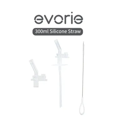 Evorie Straw Water Bottle Mug 300mL Replacement Straw Pack
