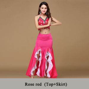 Belly Dance Dress Womens Dance Coin Slim Fit Gils Bellydance Sequin Beaded Dress Bra Belt Dress