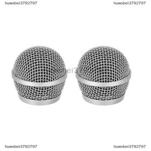 huwobei3792797 Microphone Grill Head Microphone Grille Ball Head Cover Parts Accessory Replacement Metal Microphone Mesh Head DIY Parts Accessory For Shure beta58a