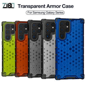 Honeycomb Shockproof Armor Phone Case For Samsung S25 S24 S23 S22 S21 Plus Ultra Soft Frame Silicone Hard PC Back Cover For Samsung S25 Ultra S23FE S24FE Bumper Protective Casing