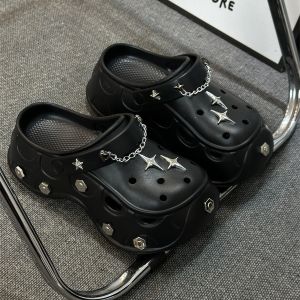 [Free Shipping] WomenS Clogs Outdoor Slippers New Summer Styles Thick-Soled Sandals For Summer WomenS Closed-Toe Slippers