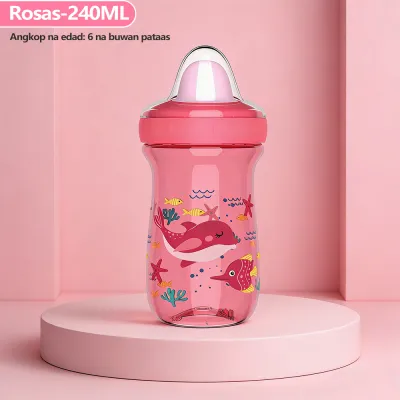 Lakoe Duckbill Drinking Cup Training Cup Baby BPA-Free with Handshake Shape PP 300ml Leak-Proof