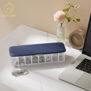 Dear Home กล่องเก็บสายชาร์จ กล่องเก็บสายชาร์จโทรศัพท์มือถือ กล่องเก็บของมีฝาปิด