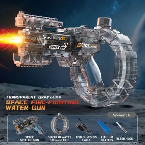 🎈SG Seller Electric Water Gun with Flash Effects fully Automatic Hydroblaster Water Gun toy Childrens water gun