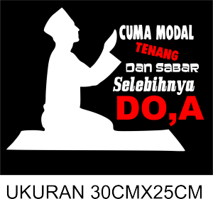 sticker cutting mobil motor termurah tulisan doa gambar KEREN untuk kaca belakang mobil atau kaca mobil belakang
