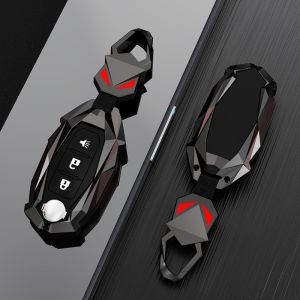 Nissan Almera March Note Juke Sylphy Tiida Terra Frontier Sunny Neo Xtrail Navara Teana Kicks Livina Serena เคสกุญแจรถยนต์ พวงกุญแจรถยนต์ เคสกุญแจ กระเป๋ากุญแจรถยนต์ กระเป๋าใส่กุญแจ ปลอกกุญแจ ที่ใส่กุญแจ  Special Design   High-End Modified