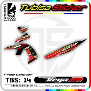 Sticker Striping Vega ZR - Stiker Striping Variasi Motor Vega ZR. TBS.14