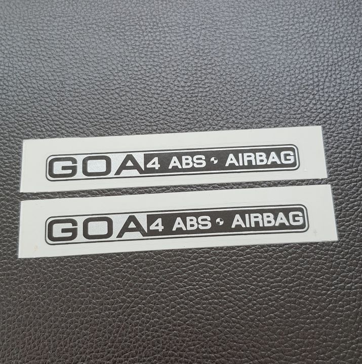 1คู่ GOA 4ABS AIRBAG สติ๊กเกอร์ติดรถของเทียบ โตโยต้า ไทเกอร์ ไทเกอร์ ...