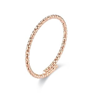 (Rg4) Titanium steel trend living mouth adjustable twist female non-fading temperament all-match tail ring