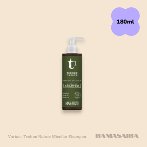 MAKARIZO T1 Techno Nature Micellar Shampoo 180ml No SLS Sulfate Bebas Paraben Rambut Ketombe Rontok