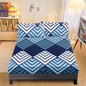 【New Launch】 geometry Bedsheet Set 3in1 Canadian Cotton Full Garterized Bedding Set 3 IN 1 FACASA canadian bedsheet 3 in 1