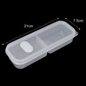 Refrigerator Freezing Organizer 2/3 Grids Storage Box Food Container Meat Preserved Box Reusable Kitchen Storage Supplies