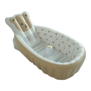 Inflatable Infant Bathing Pool Lightweight PVC Bath Accessories Nonslip Base For Secure Baby Bathing Experience