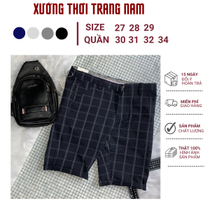 Quần SHORT nam tây âu CARO co giãn sang trọng giá sỉ SIZE 27 ĐẾN 34 CR02