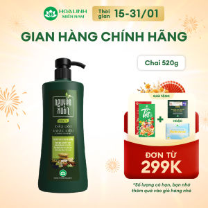 Dầu gội Dược liệu Nguyên Xuân Xanh dưỡng tóc 470g - Tặng thêm 50g giá không đổi