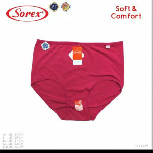 12 Pcs Sorex 1229 - Celana Dalam Wanita Sorex Bahan Katun