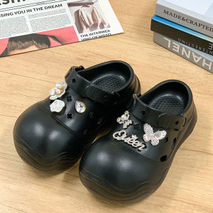 [Free Shipping] Doraemon-Style WomenS Clogs Thick-Soled Platform Sandals Fashionable And Casual Non-Slip Height-Increasing Beach Sandals