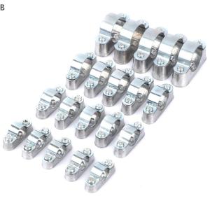 BJ🔩🔧🔗 5pcs ท่อยึดกับสกรูจากผนังหลาห่างจากผนังของการ์ดอานการ์ดคลิปสายท่อ16mm 20mm 25mm 32mm