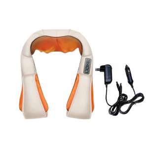 MIIQNUS Nhào nặn 3D Máy massage cổ bằng điện Sưởi ấm bằng tia hồng ngoại Phích cắm US EU Máy mát xa nhào nặn Massage thư giãn Đa chức năng Máy massage hình chữ U Sử dụng tại nhà