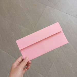 Combo 100 Bao Thư 9x18cm Màu HỒNG Giấy Dày – Đựng Tiền Phiếu Thu Chi Hồ Sơ Nhỏ Tiện Lợi