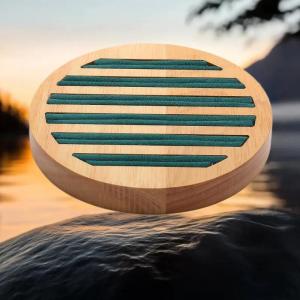 Hmeme Gỗ vòng hình dạng đồ trang sức khay Vòng bông tai vòng đeo tay Hiển thị tấm đồ trang sức lưu trữ đứng truy cập đạo cụ