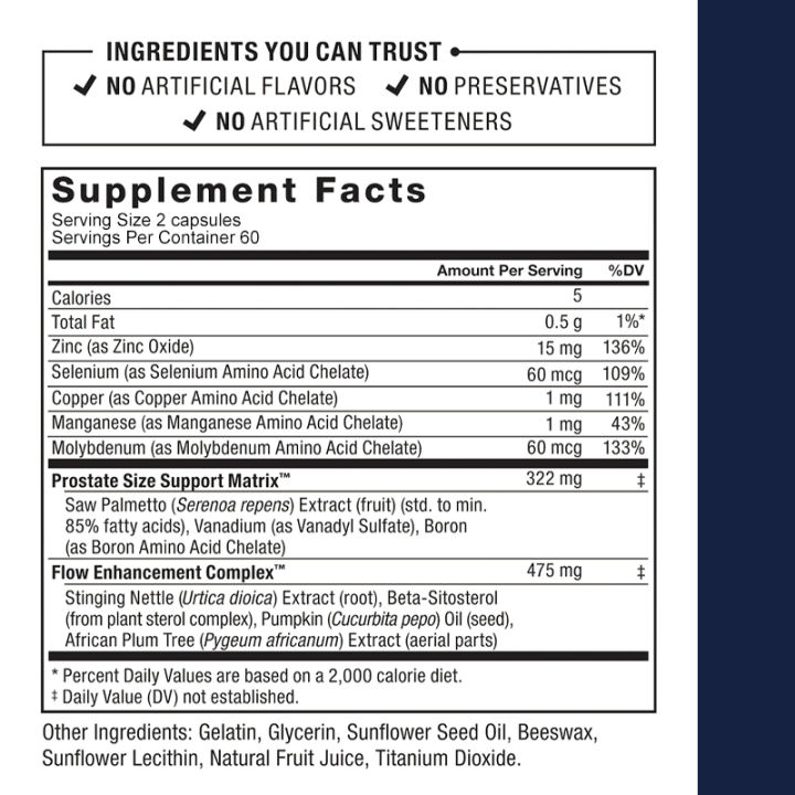Prostrate Tree Support Pslalae Men's Prostate Health Supplement, 120 capsules, contains beta ...