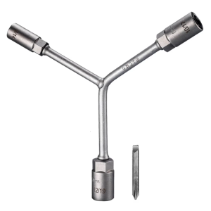 Nặng dutys ba đầu chìa vặn măng sông với 6 kích thước chống gỉ Lớp phủ tăng cường lực lực cho cơ khí công cụ sửa chữa