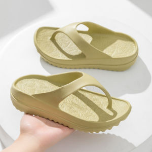 [Free Shipping] WomenS Fashionable Outdoor Flip-Flops Soft-Soled Suitable For Couples MenS Beach Sandals With Thickened Wedge Heels