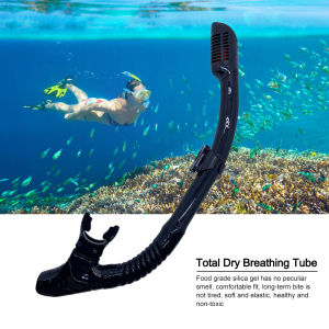 [Arrived within 3 days]Diving Snorkel Silicone Full Dry Underwater Diving Air Breathing Tube Hose Gear