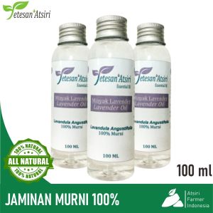 100ml minyak atsiri lavender murni lavender pure essential oil aromatherapy therapeutic grade diffuser humidifier burner aromaterapi esensial essensial esential TETESAN ATSIRI 100 ml