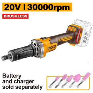 INGCO 20V CORDLESS DIE GRINDER | BRUSHLESS MOTOR | CDGLI20012 CDGLI2001