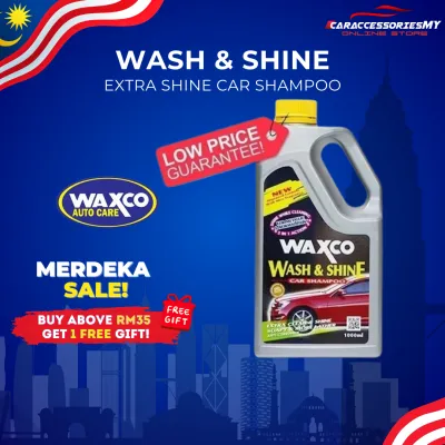 Waxco Car Shampoo Wash & Shine 1000ml car care auto detailing cleaning sabun kereta soap malaysia motor syampu 洗车液