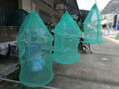 Túi đựng cá mắc lưới 3mm 2 Vành Kẽm ( 3 Size )
