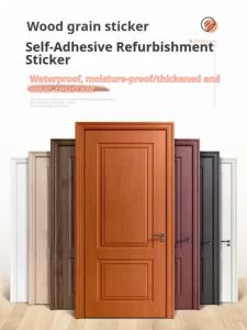 Kalis air stiker pintu kertas dinding pelekat diri bilik tidur pintu komputer meja almari baju pengubahsuaian perabot stiker 柜子贴纸。。。