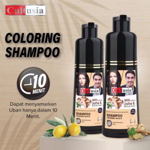 CULTUSIA COLOR FAST HAIR SHAMPOO Original Black With Extract Jahe & Minyak Zaitun 160ml